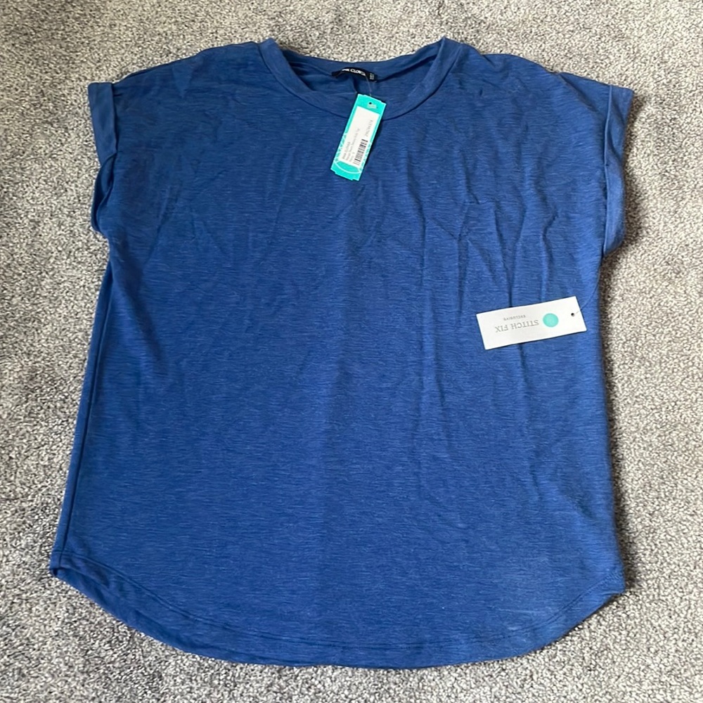 Stitch Fix Pink Clover Navya Short Sleeve Knit Top